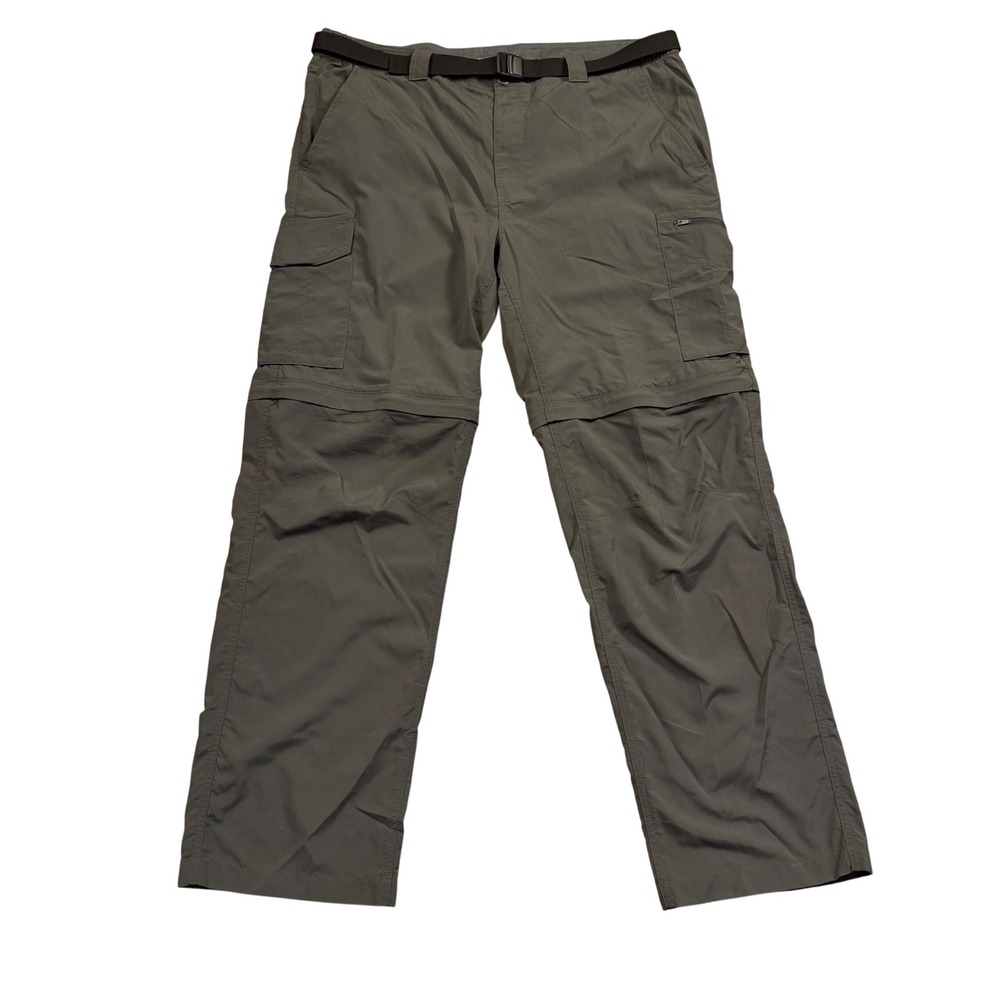 Columbia‎ Silver Ridge Convertible Cargo Pants Mens 38x32 Gray Hiking Zip Off
